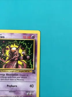 Pokemon TCG Mewtwo Black Star Promo 14 Raw Ungraded WOTC - Image 3