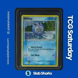 2004 POKEMON EX FIRERED & LEAFGREEN #75/112 POLIWAG HOLO - Image 1