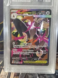 Pokemon TCG Mega Lopunny ex 128/094 Me02: Phantasmal Flames Holo! TAG 10! W/case - Image 3