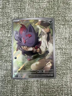 N’s Zorua 189 SV Promo Holo NM Pokemon TCG Scarlet & Violet Black Star Promo - Image 1
