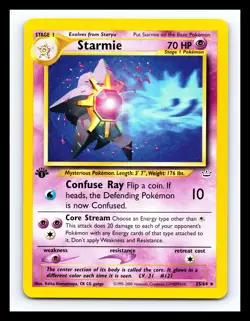 💥 STARMIE 1st Edition Pokemon TCG 2001 Neo Revelation Set Non HOLO # 25/64 - Image 1