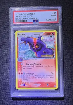 2006 Pokemon Arbok Revers Foil #13 Dragon Frontiers PSA 9 - Image 1