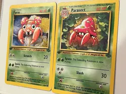 Parasect #41/64 Paras #59/64 - 1999 Pokemon Jungle - 1st Edition - Image 2
