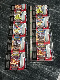 Pokemon Uncut Packs Full Art Set Obsidian Flames x2 - Image 1