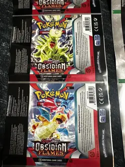 Pokemon Uncut Packs Full Art Set Obsidian Flames x2 - Image 3