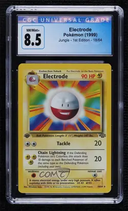Electrode 1st Ed. Pokemon Jungle CGC 8.5 1999 - Image 1