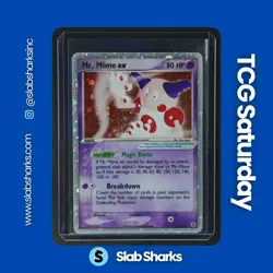 2004 POKEMON EX FIRERED & LEAFGREEN #111/112 MR. MIME HOLO RARE - Image 1