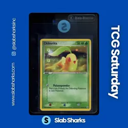 2004 POKEMON EX HIDDEN LEGENDS #55/101 CHIKORITA REVERSE HOLO - Image 1