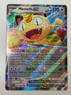 Meowth ex 62/88 Double Rare Pokemon Perfect Order 2026 NM - Image 1