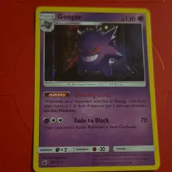Pokemon Gengar 38/111 Holo Rare Reverse Holo Sm-Crimson Invasion Stage 2 English - Image 1
