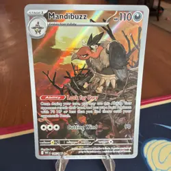 Mandibuzz 145/086 - White Flare English IR Holo Pokemon Tcg - Image 1