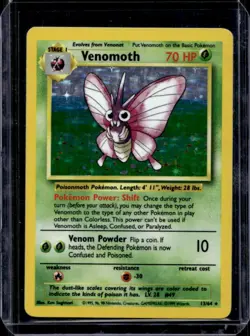 1999 Pokemon Jungle Venomoth #13/64 - Image 1