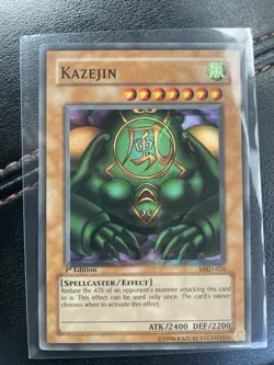 NM Kazejin MRD-026 (Yu-Gi-Oh / English TCG / 1st Edition) Foil Shift Misprint - Image 2
