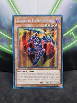 Yugioh Gearfried The Red-Eyes Iron Knight LDS1-EN011 Secret Rare NM - Image 1