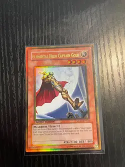 Elemental Hero Captain Gold - GLD2-EN025 - Limited Edition - Ultra Rare - NM/VLP - Image 2
