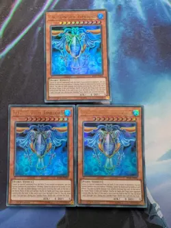 YuGiOh! Zaphion, The Timelord BLLR-EN032 x3 PLAYSET 1st Ed Ultra Rare - Image 1