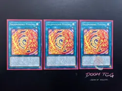 Yugioh! Salamandra Fusion MZMI-EN007 (R) 1st Ed 3x - Image 1