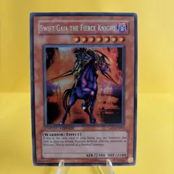 Swift Gaia the Fierce Knight Secret Rare 2004 Collectors Tin CT1-EN004 MP - Image 1