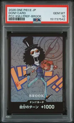 2026 ONE PIECE JPN PREM COLLECTION KUMAMOTO PREFECTURE SPECIAL DON!! CARD PSA 10 - Image 1