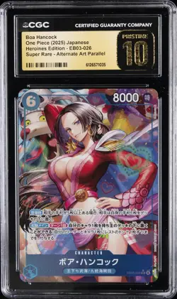 2025 ONE PIECE HEROINES EDITION ALT ART #EB03-026 BOA HANCOCK CGC 10 PRISTINE - Image 1
