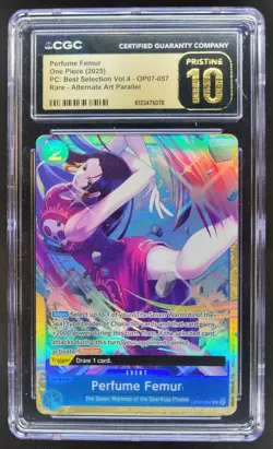 2025 ONE PIECE PERFUME FEMUR RARE ALT ART OP07-057 CGC 10 PRISTINE RC7 - Image 1