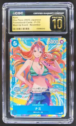2025 ONE PIECE JP NAMI PROMO MEET UP EVENT P-112 CGC 10 PRISTINE RC7 - Image 1