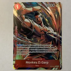 One Piece Monkey.D.Garp OP13-016 Carrying on His Will Foil Alt Art Rare - Image 1