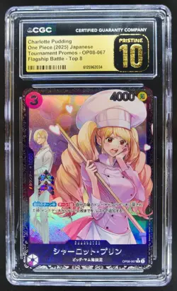 2025 One Piece Charlotte Pudding Promo #OP08-067 CGC 10 PRISTINE RC7 - Image 1