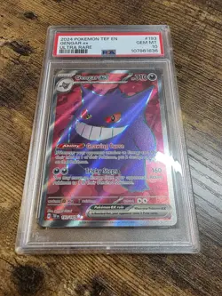 2024 Gengar EX 193/162 Ultra Rare Full Art Pokemon Temporal Forces PSA 10 GEM MT - Image 2