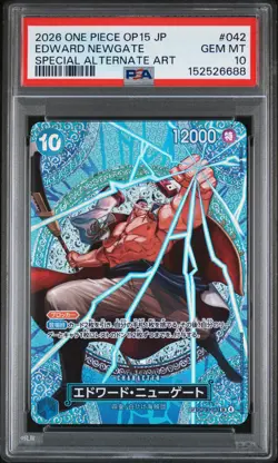 2026 ONE PIECE JAPANESE ADVENTURE ON KAMI'S ISLAND #042 EDWARD NEWGATE PSA 10 - Image 1