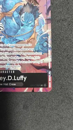Monkey D. Luffy OP07-091 Eng ONE PIECE TCG 2024 Online Regionals Finalist NM - Image 5
