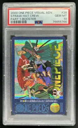 2000 Bandai One Piece Visual Adventure Straw Hat Crew Part 1 Booster #28 PSA 10 - Image 1