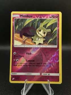 Pokemon Card TCG Mimikyu 112/181 - Team Up - Reverse Holo Rare - MP - Image 1