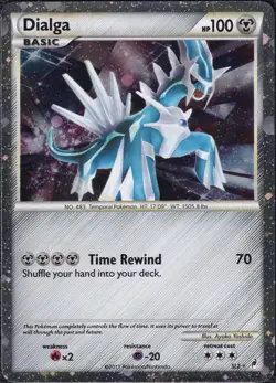 Pokemon Dialga SL2 Secret Rare Call of Legends Holo Lp - Image 1