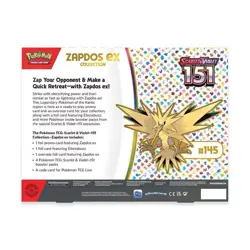 Pokemon TCG Scarlet & Violet-151 EX Zapdos Collection Box (4 packs) - Image 2