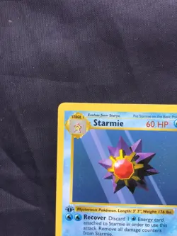 Pokemon Cards: Base Set 1st Edition Common: Starmie 64/102 - Image 2