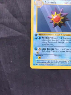 Pokemon Cards: Base Set 1st Edition Common: Starmie 64/102 - Image 5