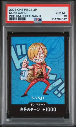 2026 ONE PIECE JPN PREM COLLECTION KUMAMOTO PREFECTURE SPECIAL DON!! CARD PSA 10 - Image 1