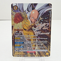 Union Arena Saitama 3 Star Hot Stamp Signature Alt Art One Punch Man NM - Image 1