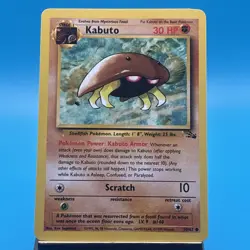 1999 Kabuto 50/62 Fossil Set Lightly Played Pokemon Card - Image 1