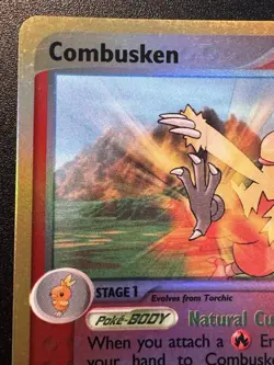Combusken 28/109 EX Ruby & Sapphire Pokemon Card Reverse Holo Foil Rare LP - Image 3
