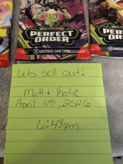 Saturday Night Sale! Pokemon Trading Card PACK Mega Evolution Perfect Order - Image 5