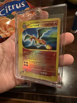 Pokemon Charizard 040/165 Expedition Base Set Reverse Holo Rare Card 2002 - Image 1