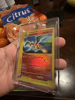 Pokemon Charizard 040/165 Expedition Base Set Reverse Holo Rare Card 2002 - Image 2