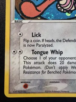 Lickitung 37/112 FireRed & LeafGreen Pokemon Card Reverse Holo Swirl Near Mint - Image 5