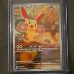 Pokemon Plusle 193/182 SV04 Paradox Rift Illustration Rare Holo Basic Card - Image 1