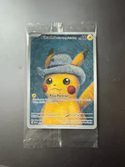 PIKACHU W/ GREY FELT HAT - VAN GOGH - SVP EN 085 PROMO POKEMON CARD - Image 2
