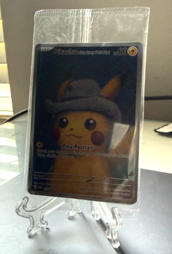 PIKACHU W/ GREY FELT HAT - VAN GOGH - SVP EN 085 PROMO POKEMON CARD - Image 3
