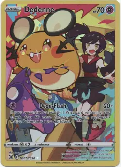 Pokemon TCG Dedenne Brilliant Stars Trainer Gallery Card TG07/TG30 Swsh09 PTCG - Image 2