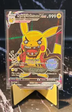 Marshall D-Teach Pikachu VCOS 044/055 Cosmax Pokemon Holo Card - Image 1